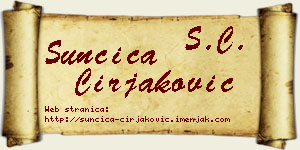 Sunčica Ćirjaković vizit kartica